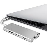 USB Type C Hub, USB C Hub Adapter 7 in 1 Aluminum Multiport Adapter with USB-C Charging, 3 Ports of USB 3.0, HDMI, SD Card and Micro SD Card for MacBook Pro and More USB C Devices