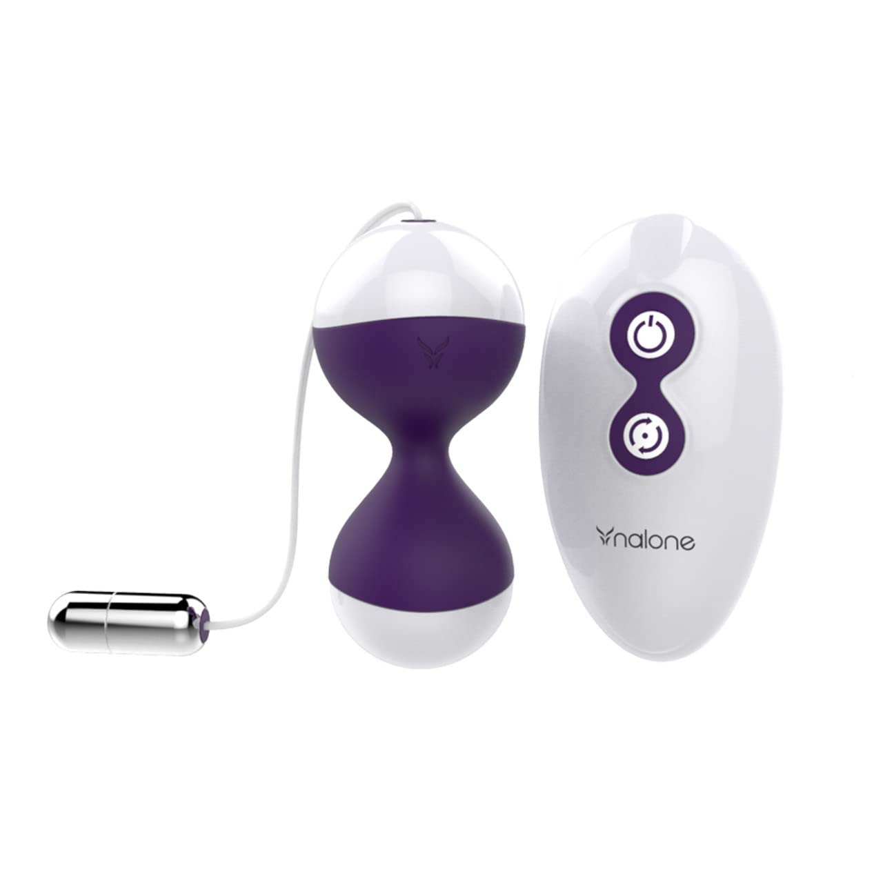 NALONE MIU-MIU Remote Control Kegel Exercise Weight Ball Kegal Exercise Device for Women, Purple