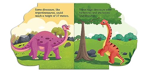 My First Shaped Board Book | Illustrated Dino - Animal Picture Book For Kids Age 2+ Board Book 4