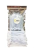 300 Count Omin White Plastic Coffee Stirrers, Tea Stirrer Spoon, Stir Swizzle Sticks, Bar Tool 5 Inch