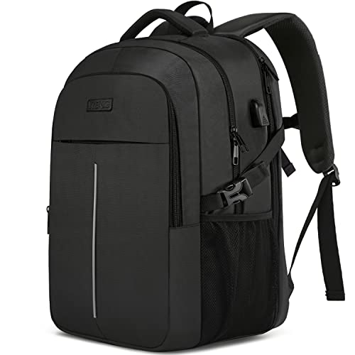 Extra Groß Rucksack Herren 55L,18.4 Zoll Laptop für Schule Arbeit mit USB Ladeanschluss Wasserdicht Business Reisen Notebook Tasche Schulrucksack für