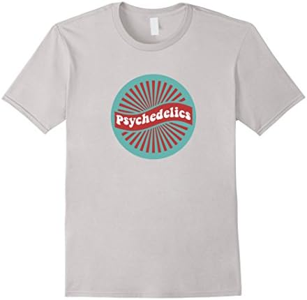 Mens Psychedelics T-shirt Large Silver