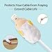 Henpone 5PCS Cute Animal Cable Bites (Panda + Chameleon + Hedgehog +Sheep + Elephant) Compatible for iPhone Cable Bite Cord Data Line Protector Cell Phone Accessories