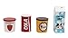 Blue Panda Play Food - 9-Pack Kids Toy Food, Kitchen Pretend Play Wooden Toy Set Toddlers, Grocery Store Food Items