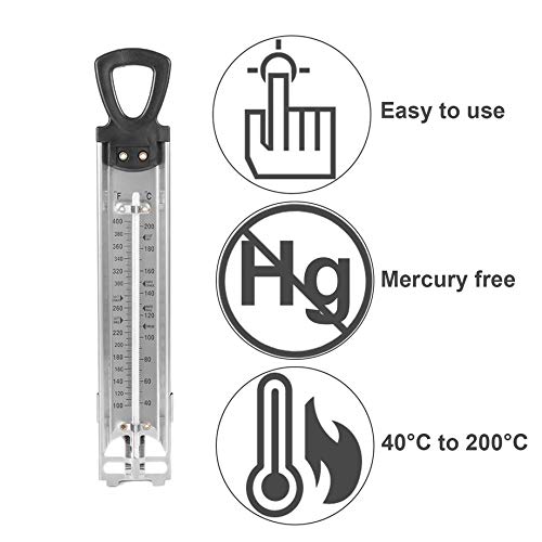Stainless Steel Kitchen Craft Cooking Thermometer for Jam Sugar Candy Home Use Thermometer Household Temperature Detector Tool