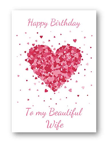 Second Ave Wife Birthday Card For Her Greetings Card - Bursting Heart Design