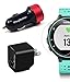 Garmin Forerunner 235 (Frost Blue) GPS Running Watch Bundle | with HD Screen Protector Film (x4) & PlayBetter USB Car/Wall Adapters | On-Wrist Heart Rate | Elevate Heart Rate Technology | VO2 Max