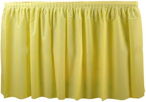 Duni 286422 Yellow Tableskirt, 29" x 14' (05-0409) Category: Table Skirts