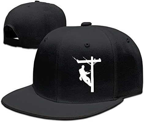 Madoling Electric Cable Lineman Gift Denim Hats Adjustable Baseball Cap Dad Hats