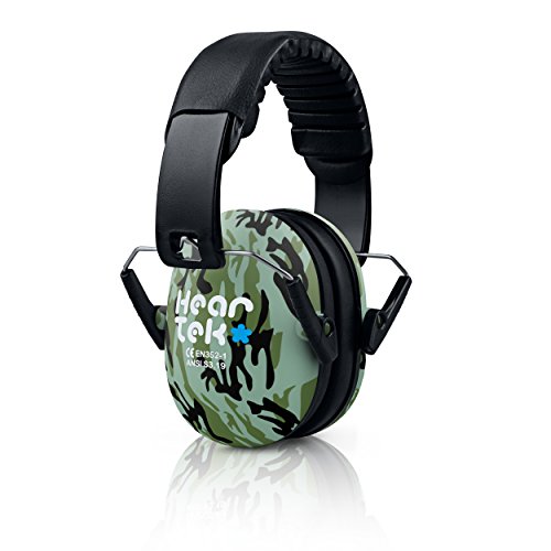 HearTek Kids Earmuffs Hearing Protection with Travel Bag- Junior Ear Defenders For Children, Padded Baby Ear Protection, Infants, Small Adults, Women - Adjustable Protector Noise Reduction Ear Muffs - Thumbnail 2