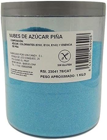Professional Instant Candy Floss Sugar Cotton Candy 1 Kg (Pineapple)