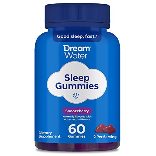 Dream Water Sleep Gummies; Melatonin 5mg, GABA, 5HTP; Natural Flavors and Colors; Helps You to