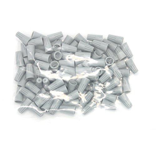 WINOMO 100 PCS Wire Connectors Cable Block Quick Screw Joints Spiral Pressure Line Caps (Grey)