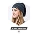 Slouchy Cable Knit Beanie - Chunky, Oversized Slouch Beanie Hats for Men & Women - Stay Warm & Stylish - Serious Beanies for Serious Style (Navy Blue)