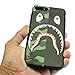 iPhone 7/8 Shark Face Case Street Fashion: Luxury Flexible Durable Designer Protective TPU Cover/Bumper/Skin/Cushion with Wrist Strap (Compatible with 4.7