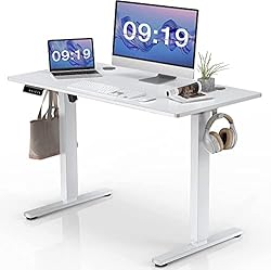 SMUG Height Adjustable Electric Standing Desk, 55 x