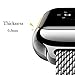 Hard PC Case for Apple Watch Series 4/5/6/SE 44mm Screen Protector,Premium Plating Protective Ultra-Thin PC Plated Bumper Anti-Scratch Full Cover for Apple Watch Series 4/5/6/SE 44mm (Black)