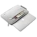 MOSISO Polyester Shoulder Bag Compatible with 14-15 inch Laptop, Pure Gray