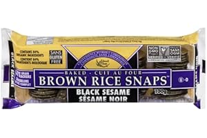 Edward and Sons Black Sesame Brown Rice Snaps 12X100g