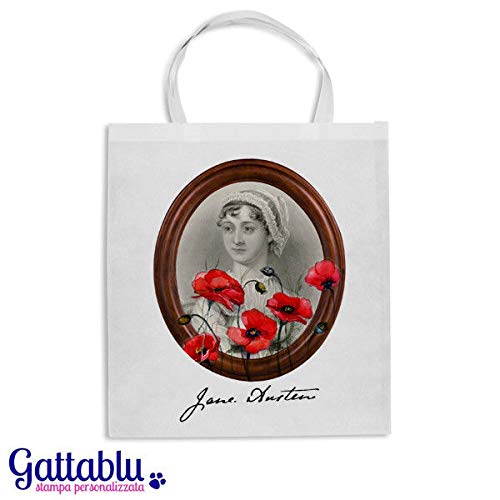 Idee Regalo Natale Libri.Borsa Shopper Jane Austen Inspired Idea Regalo Per Confezionare Pacchetti Regalo Libri Regali Di Natale Booklovers Collection Amazon It Handmade