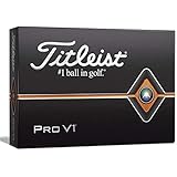 Titleist Pro V1 Golf Balls, White, Standard Play Numbers (1-4), One Dozen