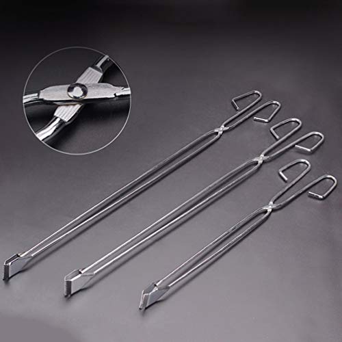 Yardwe Edelstahl Greifzange Greifarm Greifhilfe Müllzange Greifer Werkzeug für Picknick Grillen Zubehör 60 cm – Bild 4