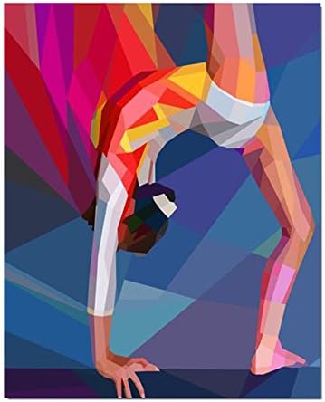 Poster,Gymnastics Girl Pinting Art Print Home Decor Arts Movie Wall Sticker 16" X 20"