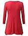 URBANCLEO Womens V-Neck Comfy Loose Fit Jersey Top T-shirt (PLUS Size Available)
