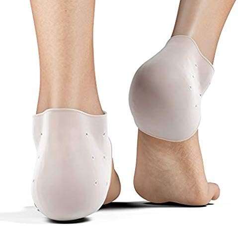 Original Heel Pads Heel Cushion Back Foot Sleeve Wrap -Gel Sock Protector to Instantly Relieve Pain and Pressure, Efficient Remedy for Sore Feet Moisturizing Sock -2 Pack