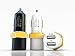 Foxx 3.1A Dual USB Super Fast Car Charger, 2 Port Intelligent Output for Charging Apple and Android Devices (White)
