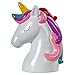 Truu Design Cute Novelty Ceramic Unicorn Kids Money Bank, 5 x 3.5 inches, White