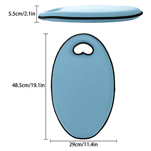 ASSR Comfort Kneeling Pad - Two Layer Memory Foam - Lightweight - Built-in Carrying Handle for Garden, Bathtub, Yoga, Cleaning, Work, Prayer (Blue) - Thumbnail 6