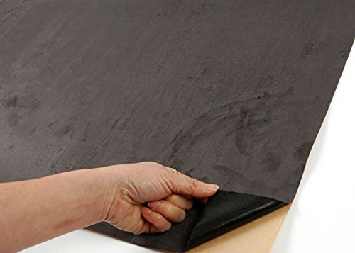 Magic-fix Peel & Stick Suede Look Pre-Pasted Fabric Shelf Liner Adhesive-Backed Suede Wall Paper (Dark Gray : 19.68 inch X 57.08 inch) - Thumbnail 3