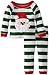 Mud Pie Baby Boys' Santa Lounge Set, Green Stripe, 6-9 Months