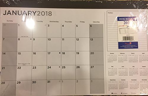 Monthly Planner Desk Calendar 2018