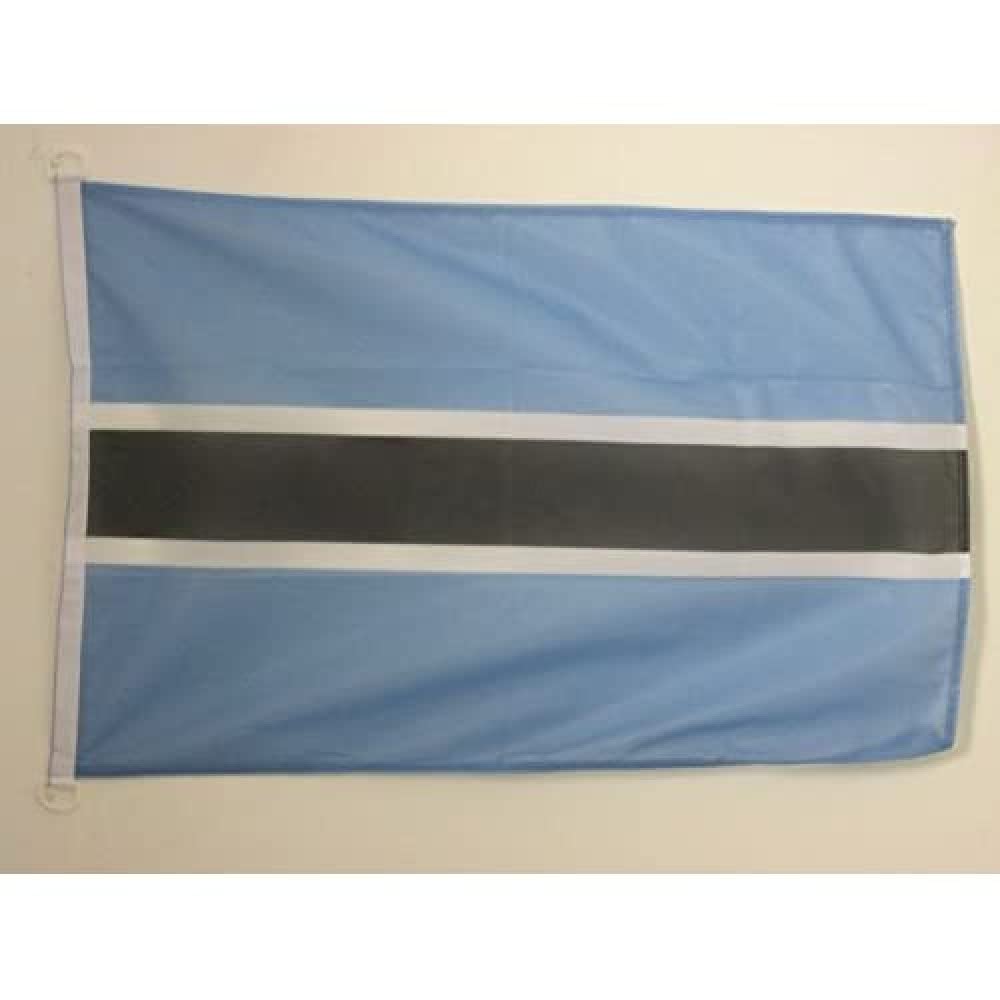 AZ FLAG - Botswana Flag - 2x3 Ft - For Outdoor - Botswanan Banner Knitted Polyester with Two Plastic Rings - Fade Resistant - Vivid Colors - 2' x 3' Feet - 90x60 Cm