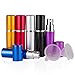DE 6pcs 10ml Portable Mini Refillable Perfume Scent Aftershave Atomizer Empty Spray Bottle with 2 Funnel Filler for Travel Purse