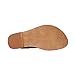 Womens Casual Toe Loop Leather Flat Sandals by Meilidress