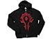 JINX World of Warcraft Men's Horde Spray Paint Zip-Up Hoodie (Black, Medium)