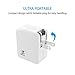 iXCC 17 Watt Dual USB 3.4 Amp  UL Certified Smart Wall Charger with ChargeWise Technology for Smartphones and Tablets (White)