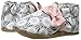 Robeez Girls' Soft Soles, Traditional Silhouette Slip-on, Wildflowers-Grey/Pink, 0-6 Months M US Infant
