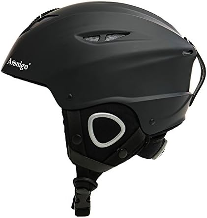 Ski Helmet With Earmuff Warm Snowboard Helmet Protective Gear