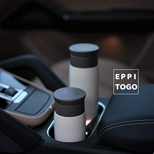 eppikan eppiToGo Edelstahl Thermobecher- Isolierbecher, Kaffee-to-go Becher, 350 ml, 500 ml Travel Mug, Autobecher, auslaufsicher mit hygienischer 360°-Trinköffnung (Powder Pink, 350 ml) – Bild 8