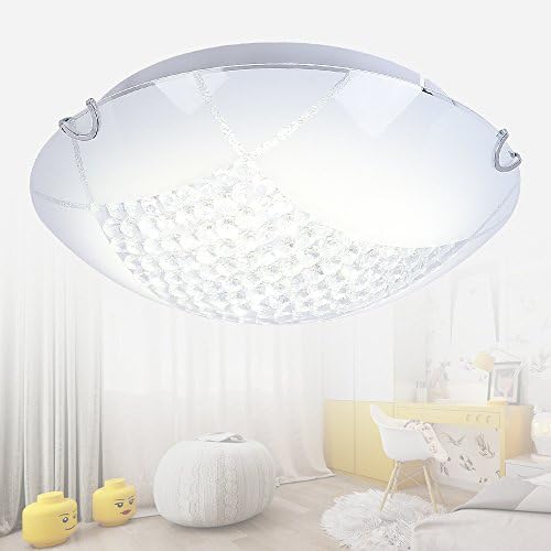 Ceiling Light Ceiling Lamp Modern Flush Mount Swarovski Dimmable LED Pendant Light Contemporary LED Chandelier Lighting Bulb Included 2835 Epistar Chip Roundness Crystal Ceiling Lighting 11.8 Inch
