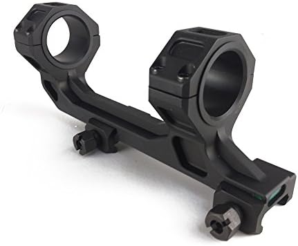 Scope Mount Dual Rings 1" 30mm Picatinny Weaver Rail with Bubble Level