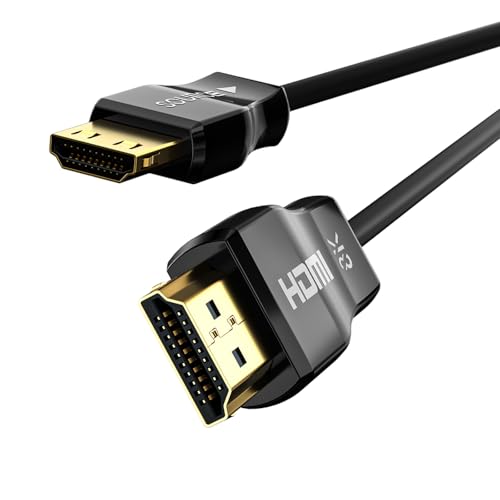 huaham CL3 Rated HDMI 2.1 Cable 7.5m, Fiber Optic HDMI Cable With Lock Design,Ultra High-Speed 48Gbps, 8K60Hz & 4K120Hz, Support eARC, Dolby, HDCP 2.2&2.3