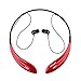 Ecandy Bluetooth Headphones Wireless Neckband Headset Stereo Noise Cancelling Earbuds w/Mic,Red