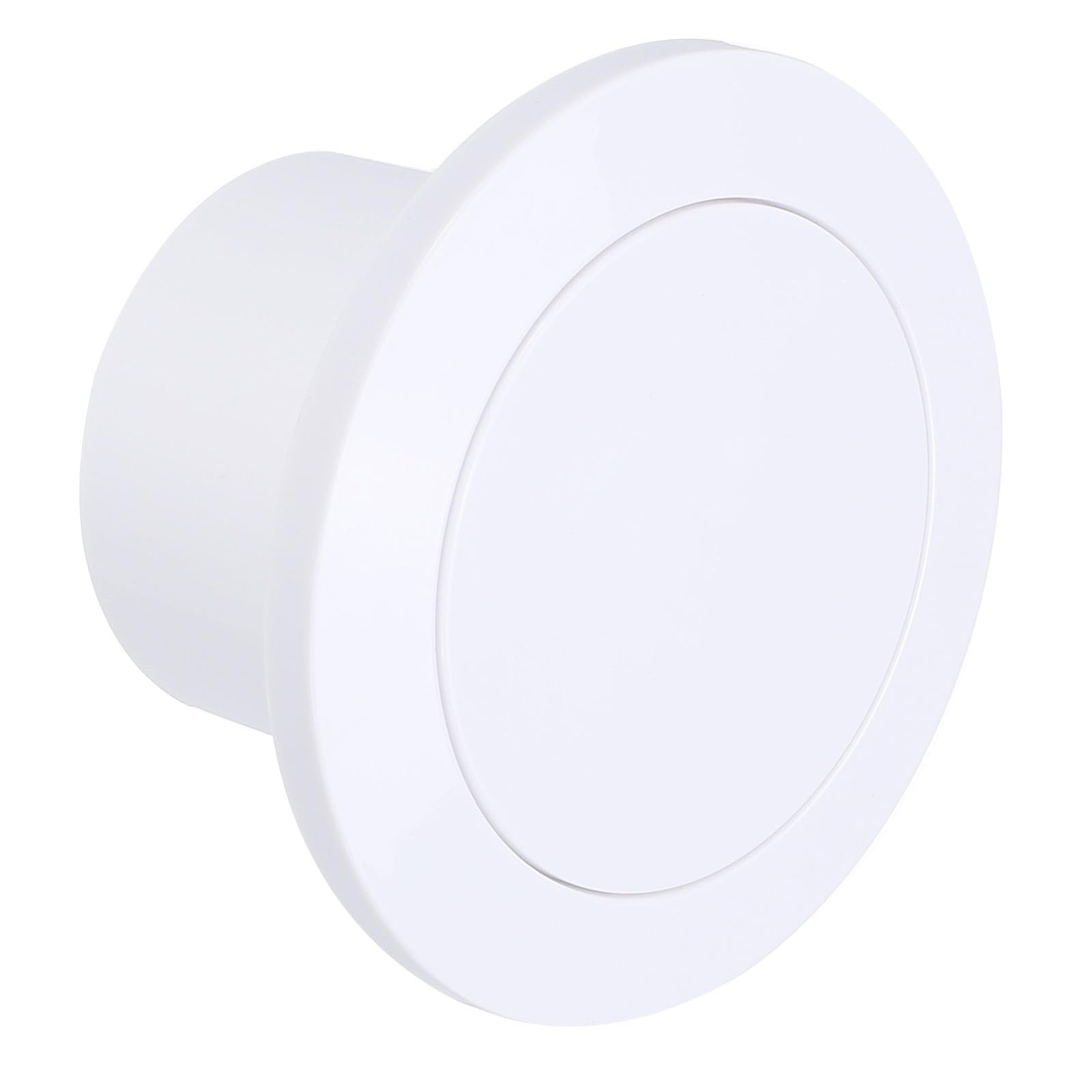 Photo 1 of PATIKIL 3 Inch Round Air Vent, ABS Adjustable Soffit Exhaust Vent Cover with Built-in Screen Mesh for Home Living Room Kitchen Office Ventilation, White