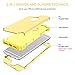 BENTOBEN iPhone 6S Case, iPhone 6 Case, 3 in 1 Heavy Duty Rugged Hybrid Hard PC Soft Silicone Bumper Shockproof Non-Slip Protective Case Cover for Apple iPhone 6S/iPhone 6 (4.7 Inch), Yellow Lemon