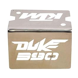 Spidy Moto Motorcycle Bike Front Disc Brake Fluid Reservoir Cap Cover Guard Protector(Stainless Steel) KTM 390